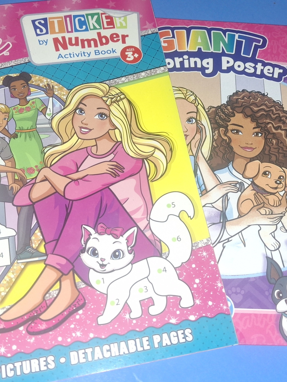 Girls Barbie Sticker/ Coloring BOOK FUN FREE COLORING BOOK